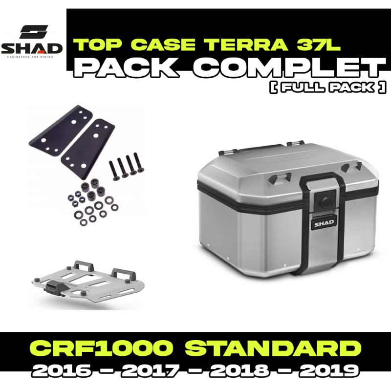 PACK-H0CR12ST-D0TR48100 : Pacco Top-Case Shad Terra 48L Alu Honda CRF Africa Twin