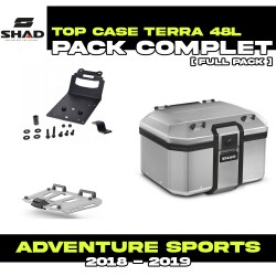 PACK-H0DV18ST-D0TR48100 : Pack Top-Case Shad Terra 48L Alluminio Honda CRF Africa Twin