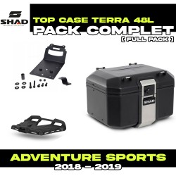 PACK-H0DV18ST-D0TR48100B : Pack Top-Case Shad Terra 48L Schwarz Honda CRF Africa Twin