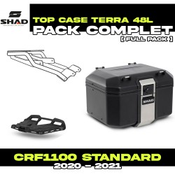 PACK-H0CR10ST-D0TR48100B : Pacchetto Top-Case Shad Terra 48L Nero Honda CRF Africa Twin