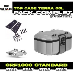 PACK-H0CR12ST-D0TR55100 : Shad Terra 55L Alu Top Box Kit Honda CRF Africa Twin