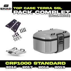 PACK-H0CR12ST-D0TR55100 : Shad Terra 55L Alu Topcase-Set Honda CRF Africa Twin