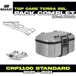 PACK-H0CR10ST-D0TR55100 : Set Top-Case Shad Terra 55L Alluminio Honda CRF Africa Twin