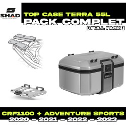 PACK-H0DV10ST-D0TR55100 : Pacchetto Top-Case Shad Terra 55L Alu Honda CRF Africa Twin