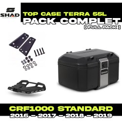 PACK-H0CR12ST-D0TR55100B : Shad Terra 55L Topcase Set Schwarz Honda CRF Africa Twin