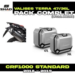 PACK-H0FR194P-D0TR47/36100 : Pack Valigie laterali Shad Terra 47/36L Alu Honda CRF Africa Twin