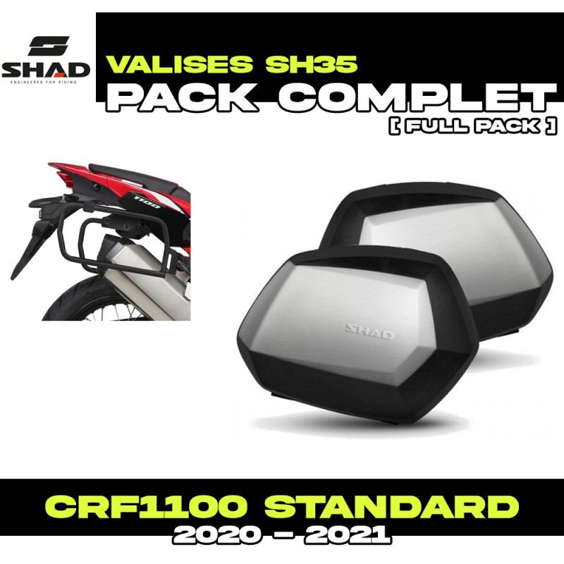 PACK-H0CR104P-D0B35200 : Pack de maletas laterales Shad SH35 Honda CRF Africa Twin