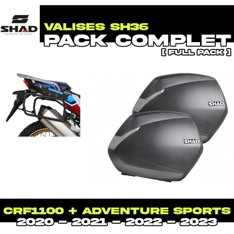 PACK-H0DV104P-D0B36200 : Pack Valigie laterali Shad SH36 Honda CRF Africa Twin