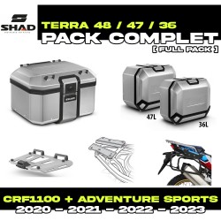 PACK-H0DV10-D0TR48/47/36 : Pack Equipaje Shad Terra 48/47/36L Alu Honda CRF Africa Twin