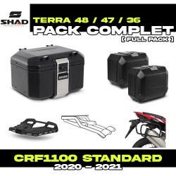 PACK-H0CR10-D0TR48/47/36B : Pack de Equipaje Shad Terra 48/47/36L Negro Honda CRF Africa Twin