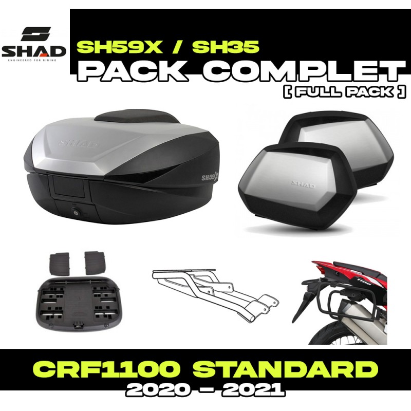 PACK-H0CR10-D0B59/35 : Pack Equipaje Shad SH59X/SH35 Honda CRF Africa Twin