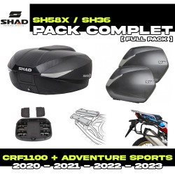 PACK-H0DV10-D0B58/36 : Pack de Equipaje Shad SH58X/SH36 Honda CRF Africa Twin