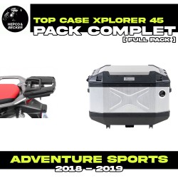 PACK-66295100101-TC45 : Hepco-Becker Xplorer 45L Alu Topcase-Set Honda CRF Africa Twin