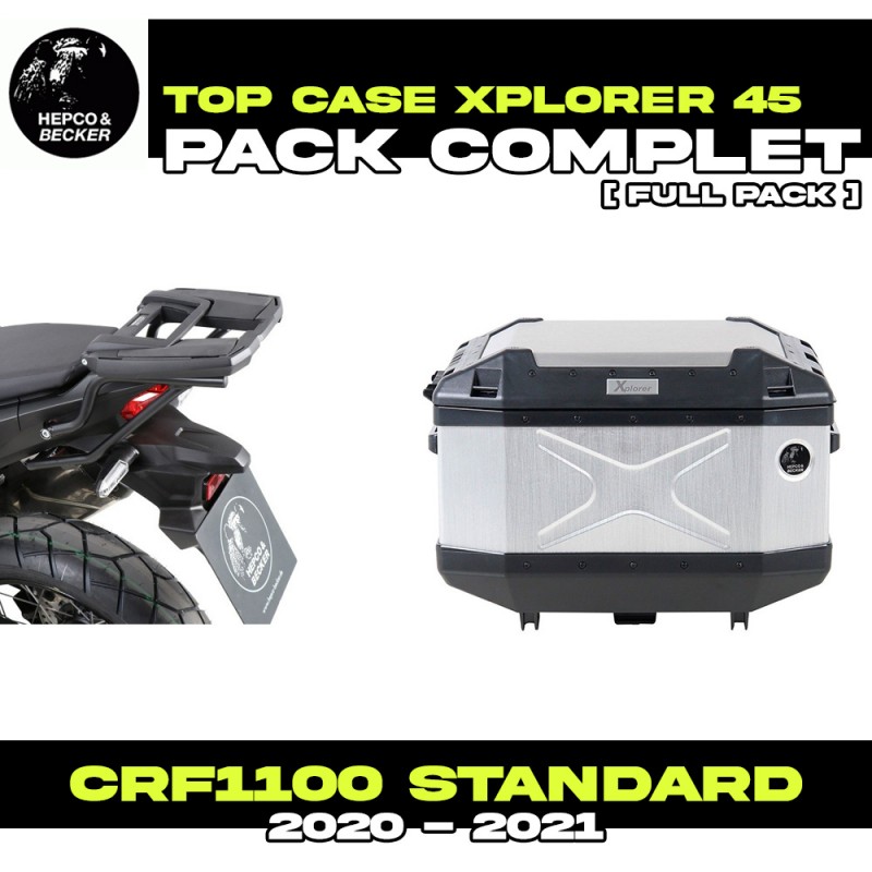 PACK-66195210101-TC45 : Hepco-Becker Xplorer 45L Alu Top-Case-Paket Honda CRF Africa Twin