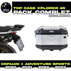 PACK-66295220101-TC45 : Hepco-Becker Xplorer 45L Alu Kit Honda CRF Africa Twin