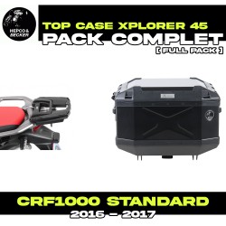 PACK-6629940101-TC45B : Hepco-Becker Xplorer 45L Black Kit Honda CRF Africa Twin