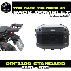 PACK-66195210101-TC45B : Hepco-Becker Xplorer 45L Black Top-Case Pack Honda CRF Africa Twin