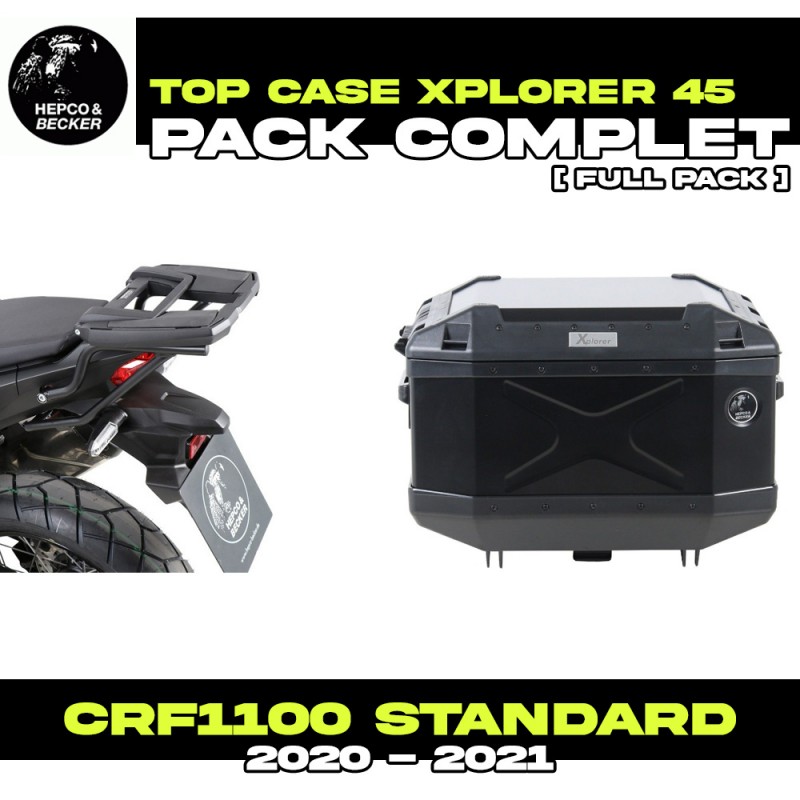 PACK-66195210101-TC45B : Pack Top-Case Hepco-Becker Xplorer 45L Nero Honda CRF Africa Twin