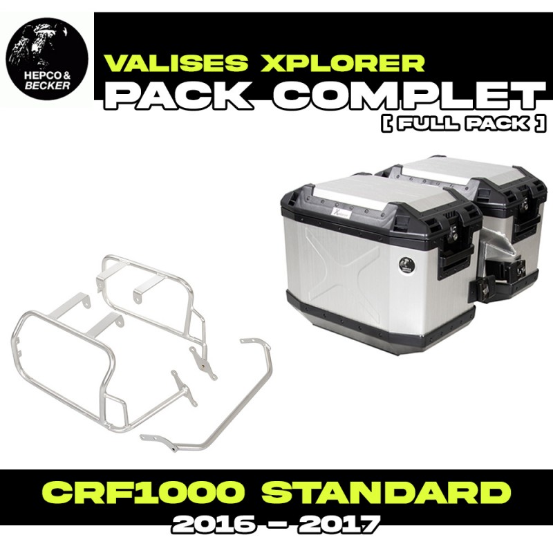 6519940022-00-40 : Pack Valigie Laterali Hepco-Becker Xplorer Alu Honda CRF Africa Twin