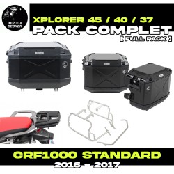 PACK-6629940101-XPLORERB : Set di Bagagli Hepco-Becker Xplorer Nero Honda CRF Africa Twin