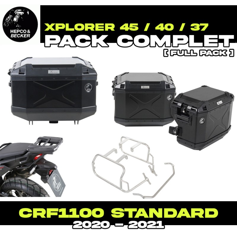 PACK-66195210101-XPLORERB : Pack Bagagerie Hepco-Becker Xplorer Nero Honda CRF Africa Twin