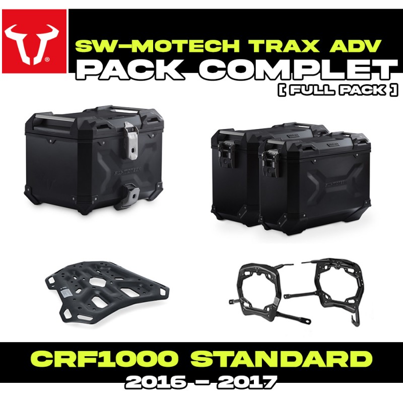 ADV.01.622.75001/B : Pack de Equipaje SW-Motech Trax ADV Negro Honda CRF Africa Twin