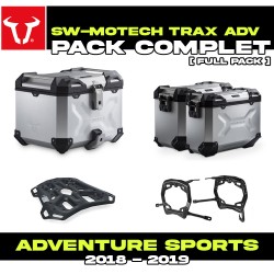 ADV.01.890.75100/S : Pack de Equipaje SW-Motech Trax ADV Alu Honda CRF Africa Twin