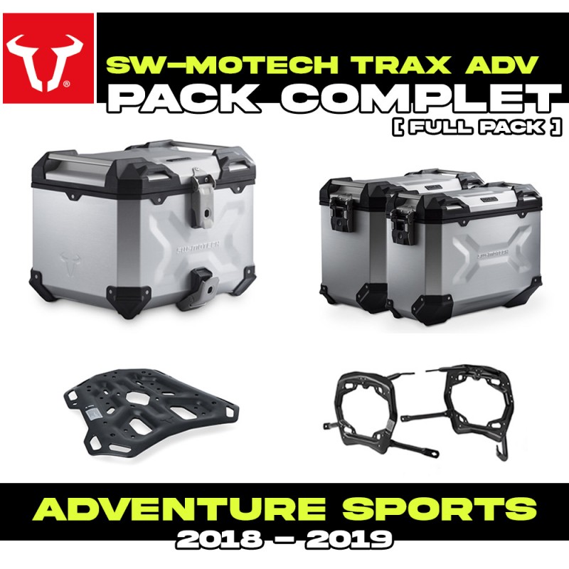 ADV.01.890.75100/S : Pack Bagagli SW-Motech Trax ADV Alu Honda CRF Africa Twin