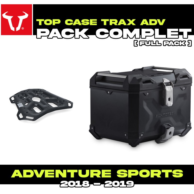 GPT.01.890.70000/B : Pack Top Case SW-Motech Trax ADV Negro Honda CRF Africa Twin