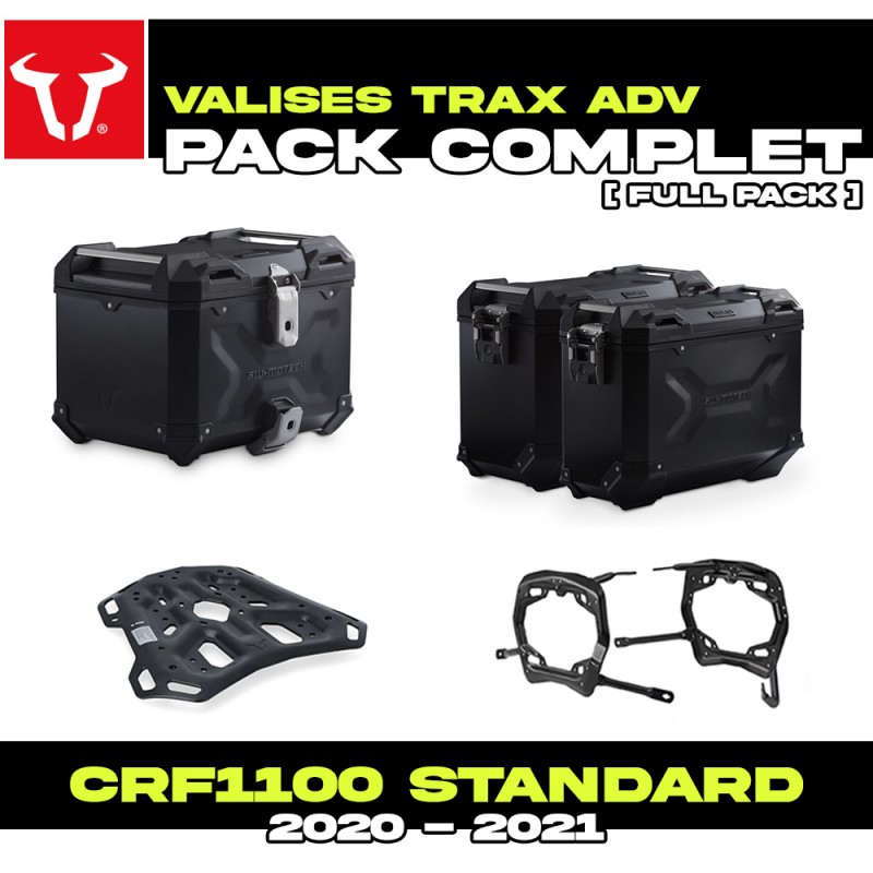 KFT.01.950.70001/B : Pack Seitenkoffer SW-Motech Trax ADV Schwarz Honda CRF Africa Twin