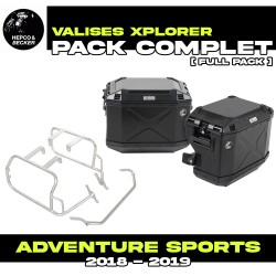 65195100022-01-40 : Pack de Maletas Laterales Hepco-Becker Xplorer Negro Honda CRF Africa Twin