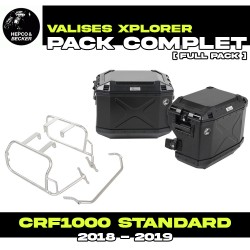 65195120022-01-40 : Hepco-Becker Xplorer Black Side Case Pack Honda CRF Africa Twin