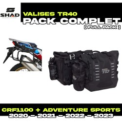 PACK-H0DV104P-X0TR401 : Pack Alforjas Shad TR40 Honda CRF Africa Twin