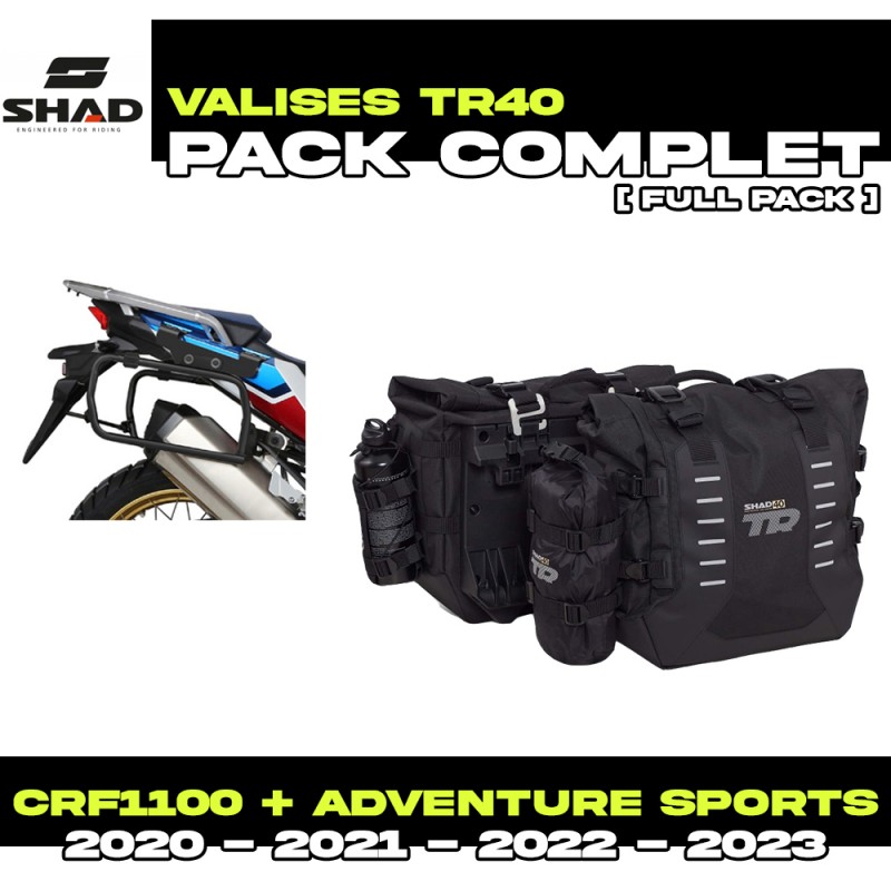 PACK-H0DV104P-X0TR401 : Pack de Maletas Laterales Shad TR40 Honda CRF Africa Twin