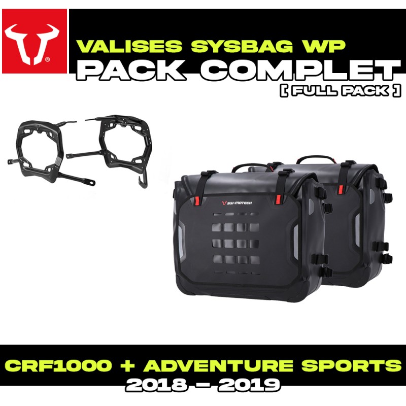 BC.SYS.01.890.21000/B : Pacchetto Valigie laterali SW-Motech SysBag WP Honda CRF Africa Twin