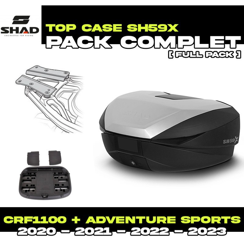 PACK-H0DV10ST-D0B59200 : Pacchetto Top-Case Shad SH59X Honda CRF Africa Twin