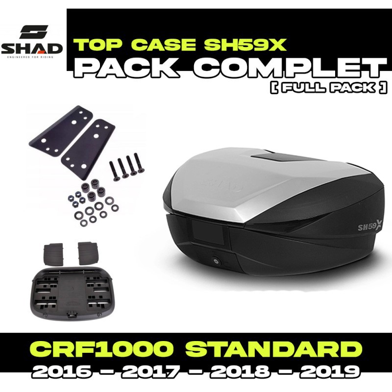 PACK-H0CR12ST-D0B59200 : Shad SH59X Top-Case Paket Honda CRF Africa Twin