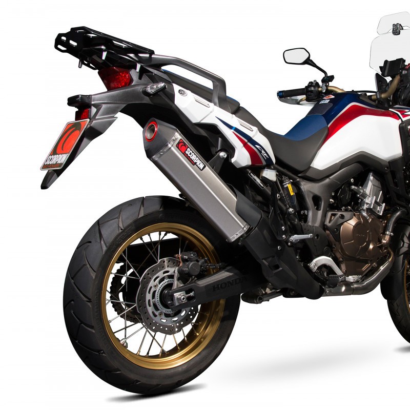 RHA173SEO : Edelstahl Scorpion Serket Auspuff Honda CRF Africa Twin