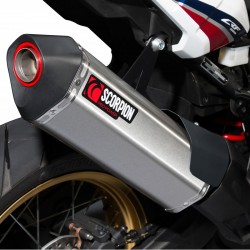 RHA173SEO : Edelstahl Scorpion Serket Auspuff Honda CRF Africa Twin