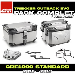 PACK-1162/1161-OBKEA : Givi Trekker Outback Evo Aluminum Luggage Pack Honda CRF Africa Twin