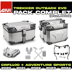 PACK-1178-OBKEA : Givi Trekker Outback Evo Aluminum Luggage Pack Honda CRF Africa Twin