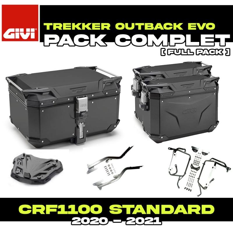 PACK-1179-OBKEB : Pack de Equipaje Givi Trekker Outback Evo Negro Honda CRF Africa Twin