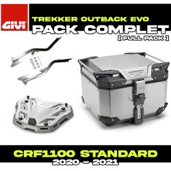 PACK-1179FZ-OBKE42A : Pack Top-Case Givi Trekker Outback Evo 42L Alluminio Honda CRF Africa Twin