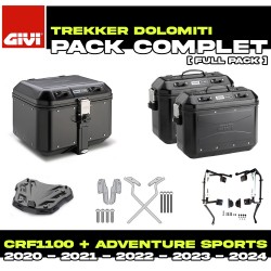 PACK-1178-DLMKB : Pack Gepäck Givi Dolomiti Schwarz Honda CRF Africa Twin