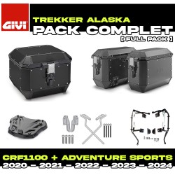 PACK-1178-ALAB : Givi Alaska Black Luggage Kit Honda CRF Africa Twin