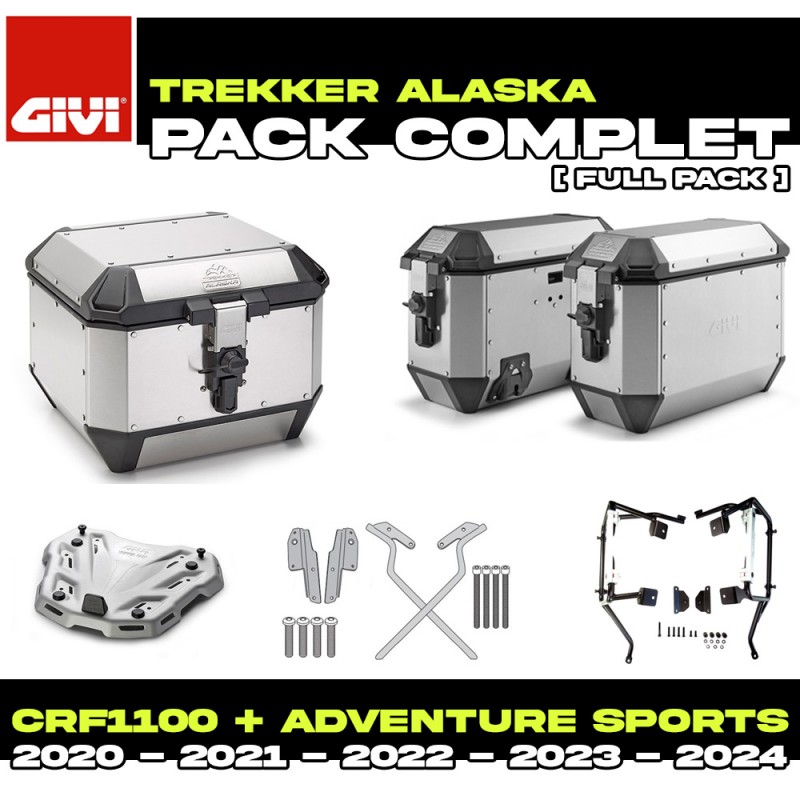 PACK-1178-ALAA : Givi Alaska Alu Luggage Kit Honda CRF Africa Twin