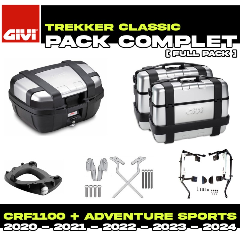 PACK-1178-TRKA : Givi Trekker Alu Luggage Kit Honda CRF Africa Twin