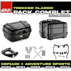 PACK-1178-TRKB : Givi Trekker Black Luggage Pack Honda CRF Africa Twin