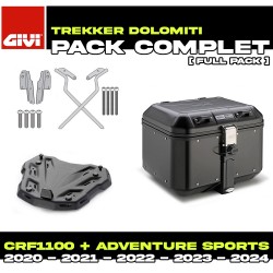 PACK-SR1178-DLM46B : Givi Dolomiti 46L Black Top Case Pack Honda CRF Africa Twin