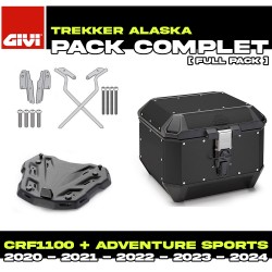 PACK-SR1178-ALA44B : Givi Alaska 44L Black Kit Honda CRF Africa Twin